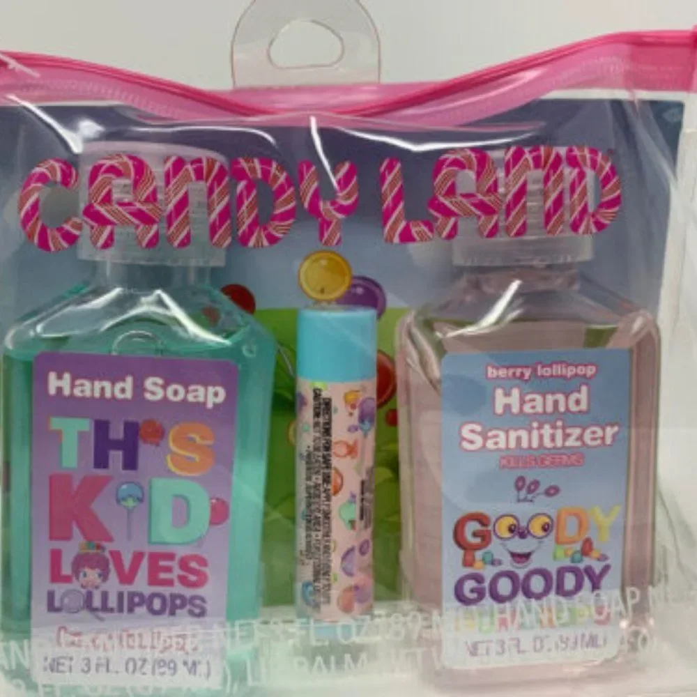 Hasboro Kids 3 pc CANDYLAND Hygiene Travel Set